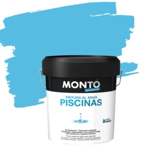 Χρώμα πισίνας νερού μπλέ για εφαρμογή σε πισίνες από τσιμέντο Pintura al Agua Piscinas ΜΟΝΤΟ 4Lt