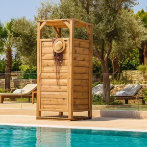 Ξύλινη Καμπίνα – Αλλαξιέρα Παραλίας  226 x100 x100εκ.