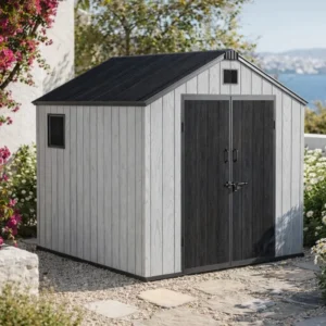 Αποθήκη Κήπου PP 235 x 230 x 229 εκ. με Μεταλλικό Σκελετό