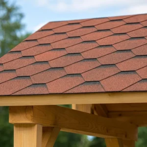 Ασφαλτικό Κεραμίδι Εξαγωνικό Κόκκινο 3m²