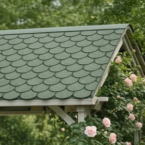 Ασφαλτικό Κεραμίδι Στρογγυλό Πράσινο 3m²