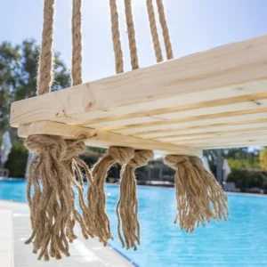 Διπλή Κούνια με Σχοινί Γιούτας