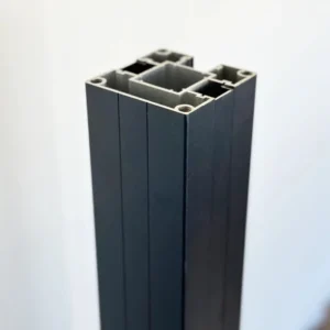 Κολώνα αλουμίνιο ματ ΜΑΥΡΟ- 7,5 x 7,5 x 180εκ.