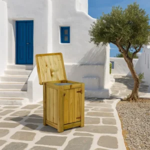Ξύλινος Κάδος Απορριμμάτων 200lt