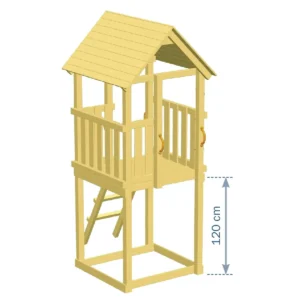 Ξύλινος Πύργος Παιδικής Χαράς Kiosk 120εκ. χωρίς τσουλήθρα