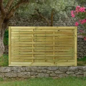 Ξύλινο Διαχωριστικό Πάνελ Περίφραξης Κυματιστό 120 x 180εκ.
