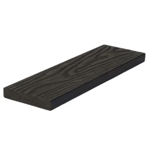 Τάβλα μασίφ WPC 3D wood 1,7 x 9 x 360εκ. - γκρι σκούρο