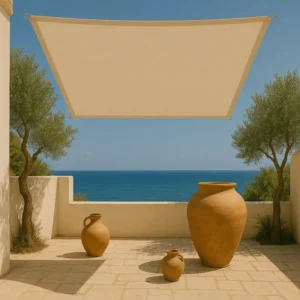 Πανί Σκίασης Τετράγωνο 280gsm Premium 3,6 x 3,6m Άμμου