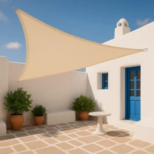 Πανί Σκίασης Τρίγωνο 280gsm Premium 3,6 x 3,6 x 3,6m - Εκρού