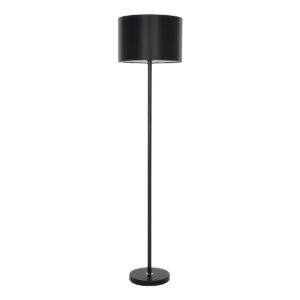 GLOBOSTAR® ASHLEY 00822 Μοντέρνο Επιδαπέδιο Φωτιστικό με Ντουί 1 x E27 AC 220-240V IP20 - Μαύρο - Μ35 x Π35 x Υ145cm