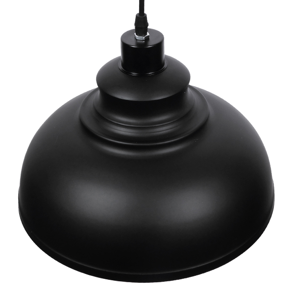 GLOBOSTAR® ANDY 01000 Μοντέρνο Κρεμαστό Φωτιστικό Οροφής με Ντουί 1 x E27 AC 220-240V IP20 - Μαύρο & Χρυσό - Μ35 x Π35 x Υ28cm - Image 4