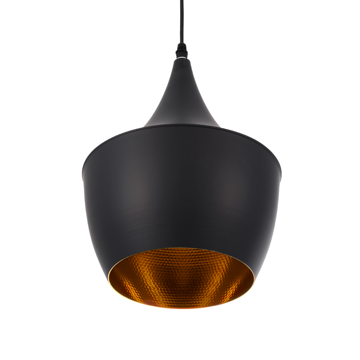 GLOBOSTAR® SHANGHAI 01025-A Μοντέρνο Κρεμαστό Φωτιστικό Οροφής με Ντουί 1 x E27 AC 220-240V IP20 - Μαύρο & Χρυσό - Μ24 x Π24 x Υ30cm - Image 6