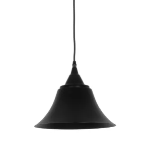 GLOBOSTAR® CLOCHER 01041 Vintage Κρεμαστό Φωτιστικό Οροφής με Ντουί 1 x E27 AC 220-240V IP20 - Μαύρο - Μ29 x Π29 x Υ34cm