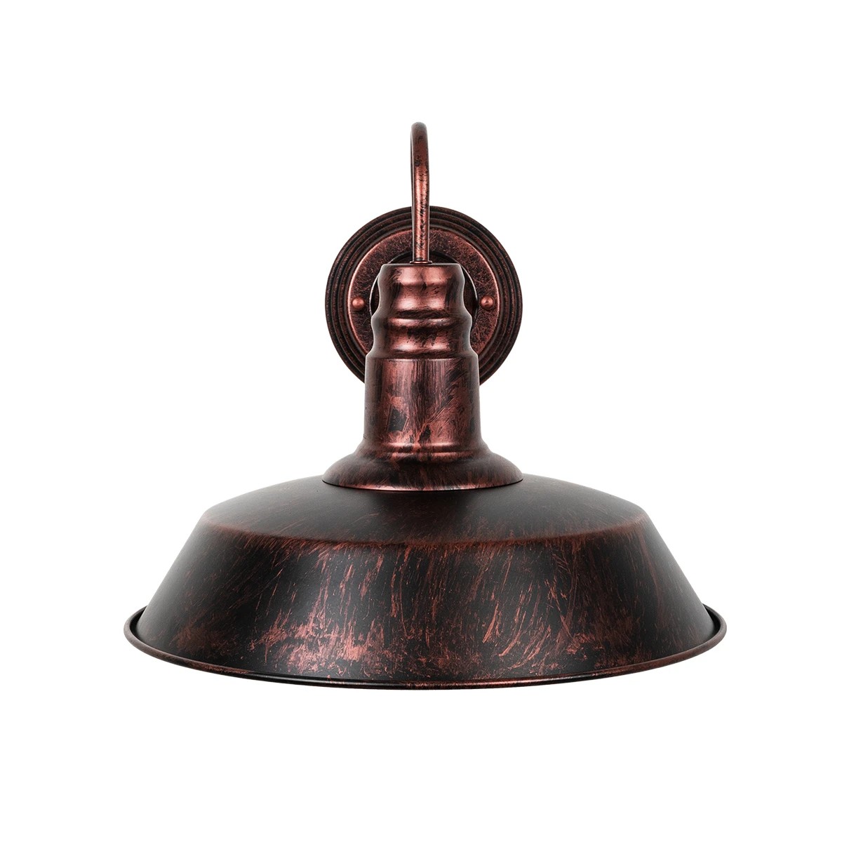 GLOBOSTAR® RAY 01052 Vintage Φωτιστικό Τοίχου - Απλίκα με Ντουί 1 x E27 AC 220-240V IP20 - Χάλκινο Εφέ Σκουριάς - Μ35 x Π40 x Υ32cm - Image 3