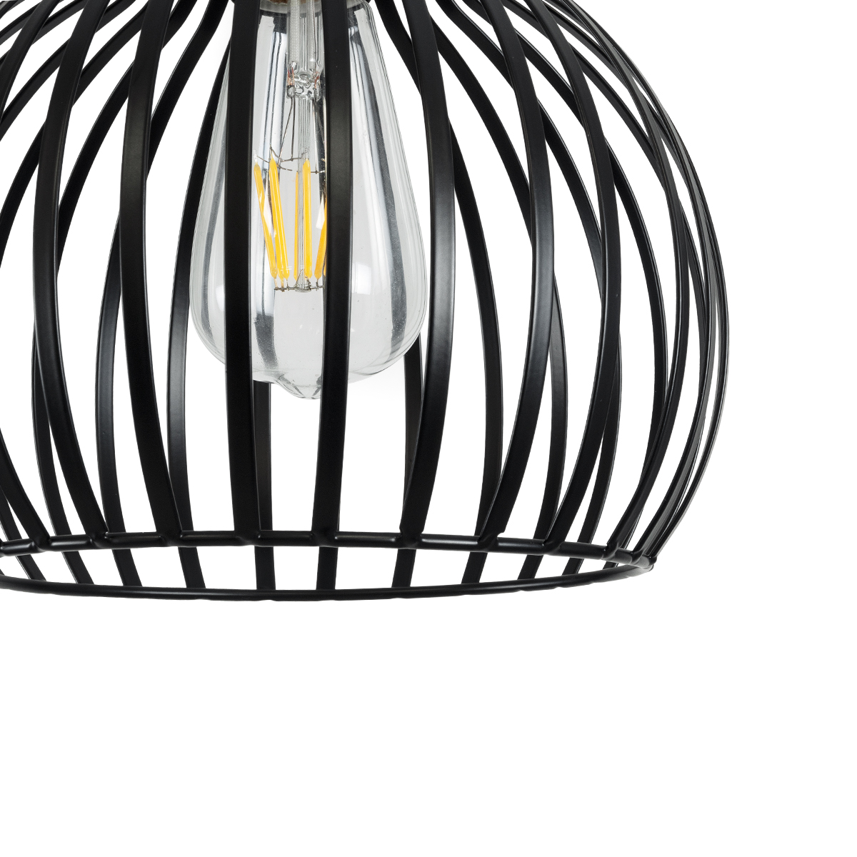 GLOBOSTAR® SCANDI 01386 Vintage Κρεμαστό Φωτιστικό Οροφής με Ντουί 1 x E27 AC 220-240V IP20 - Μαύρο - Μ23 x Π23 x Υ30cm - Image 8