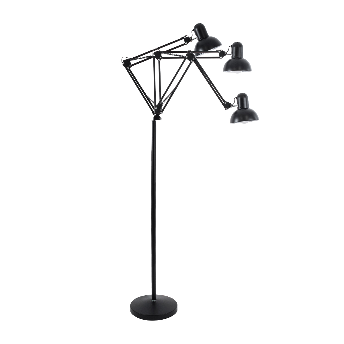 GLOBOSTAR® AUDREY 01468 Vintage Επιδαπέδιο Φωτιστικό με Ντουί 1 x E27 AC 220-240V IP20 - Μαύρο - Μ15 x Π15 x Υ190cm - Image 4