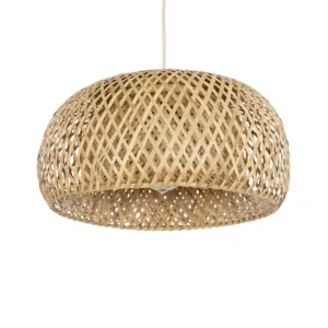 GLOBOSTAR® SAN TROPEZ 01626 Boho Κρεμαστό Φωτιστικό Οροφής με Ντουί 1 x E27 AC 220-240V IP20 - Μπεζ - Μ38 x Π38 x Υ22cm