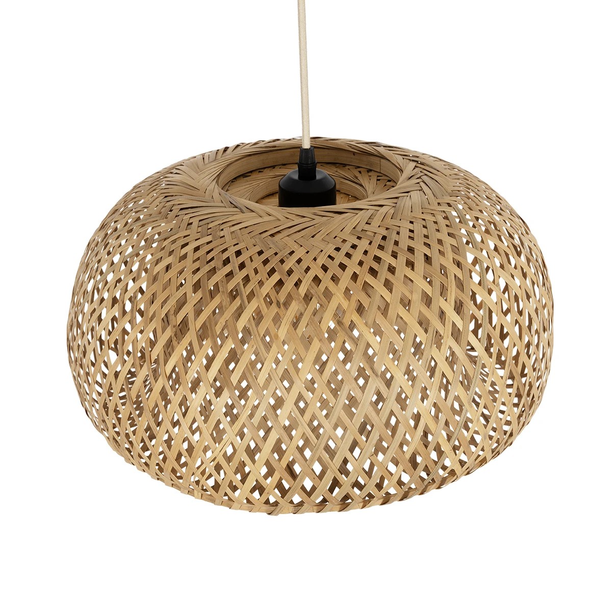 GLOBOSTAR® SAN TROPEZ 01626 Boho Κρεμαστό Φωτιστικό Οροφής με Ντουί 1 x E27 AC 220-240V IP20 - Μπεζ - Μ38 x Π38 x Υ22cm - Image 6