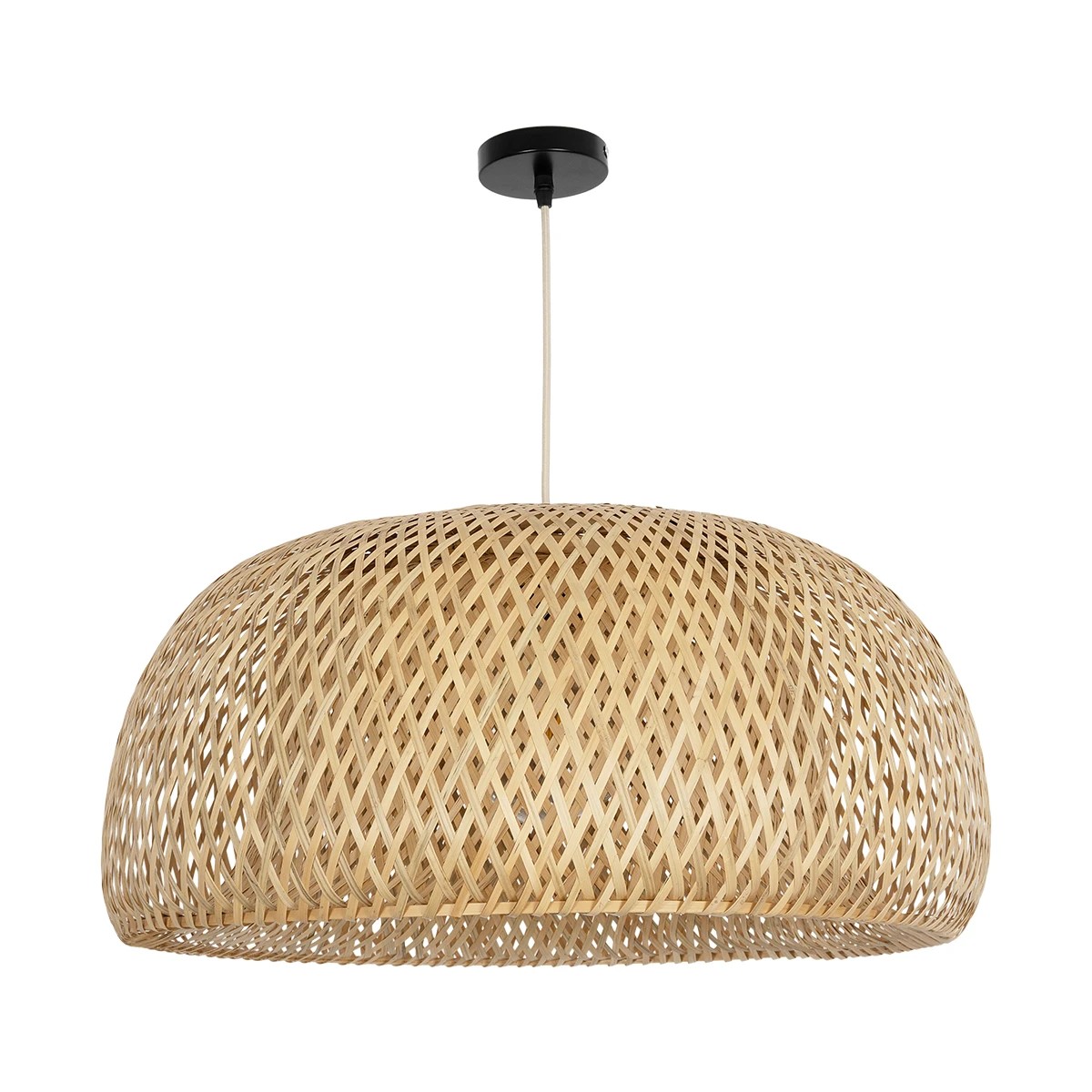 GLOBOSTAR® SAN TROPEZ 01627 Boho Κρεμαστό Φωτιστικό Οροφής με Ντουί 1 x E27 AC 220-240V IP20 - Μπεζ - Μ60 x Π60 x Υ29cm - Image 3