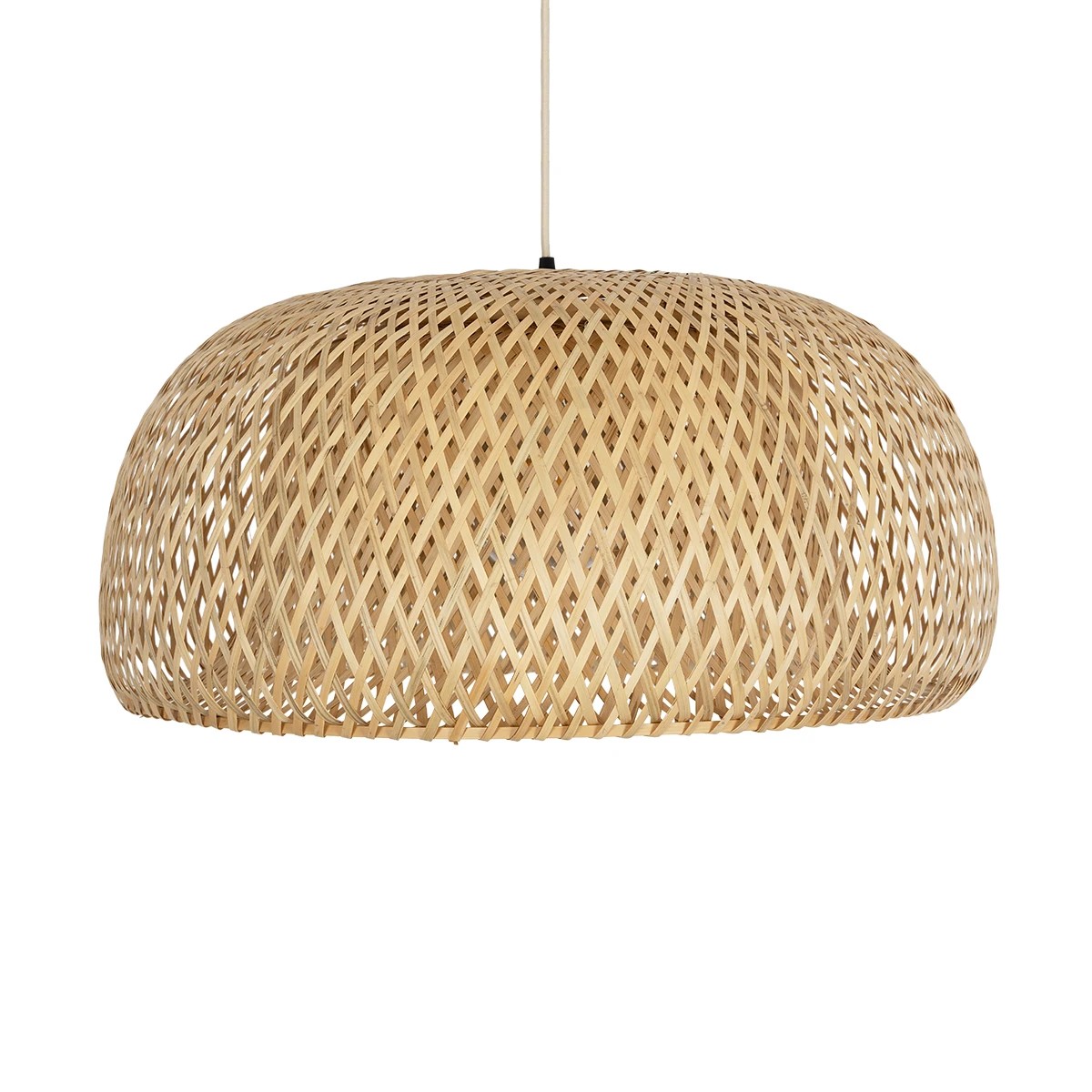 GLOBOSTAR® SAN TROPEZ 01627 Boho Κρεμαστό Φωτιστικό Οροφής με Ντουί 1 x E27 AC 220-240V IP20 - Μπεζ - Μ60 x Π60 x Υ29cm - Image 4