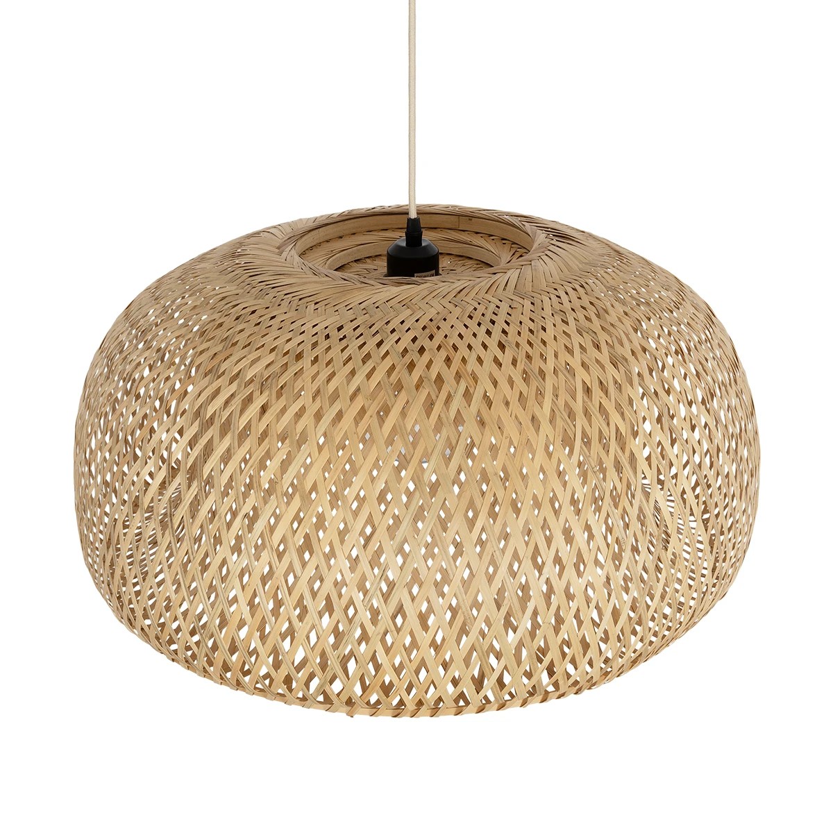 GLOBOSTAR® SAN TROPEZ 01627 Boho Κρεμαστό Φωτιστικό Οροφής με Ντουί 1 x E27 AC 220-240V IP20 - Μπεζ - Μ60 x Π60 x Υ29cm - Image 6