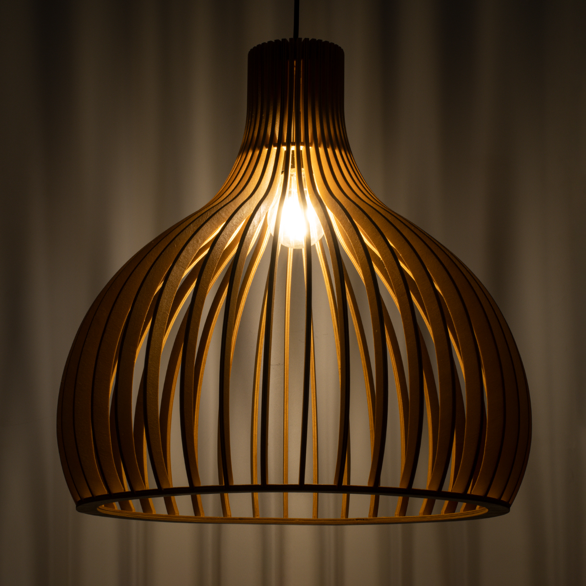 GLOBOSTAR® SCANDINAVIA 01701 Boho Κρεμαστό Φωτιστικό Οροφής με Ντουί 1 x E27 AC 220-240V IP20 - Μπεζ - Μ45 x Π45 x Υ45cm - Image 3
