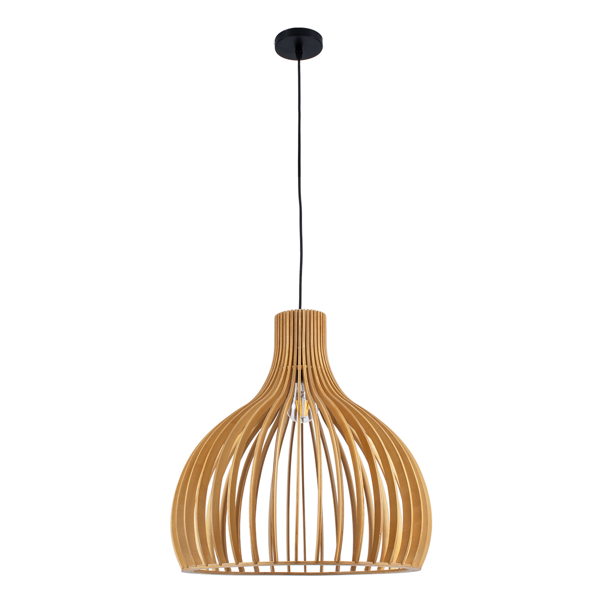 GLOBOSTAR® SCANDINAVIA 01701 Boho Κρεμαστό Φωτιστικό Οροφής με Ντουί 1 x E27 AC 220-240V IP20 - Μπεζ - Μ45 x Π45 x Υ45cm - Image 4