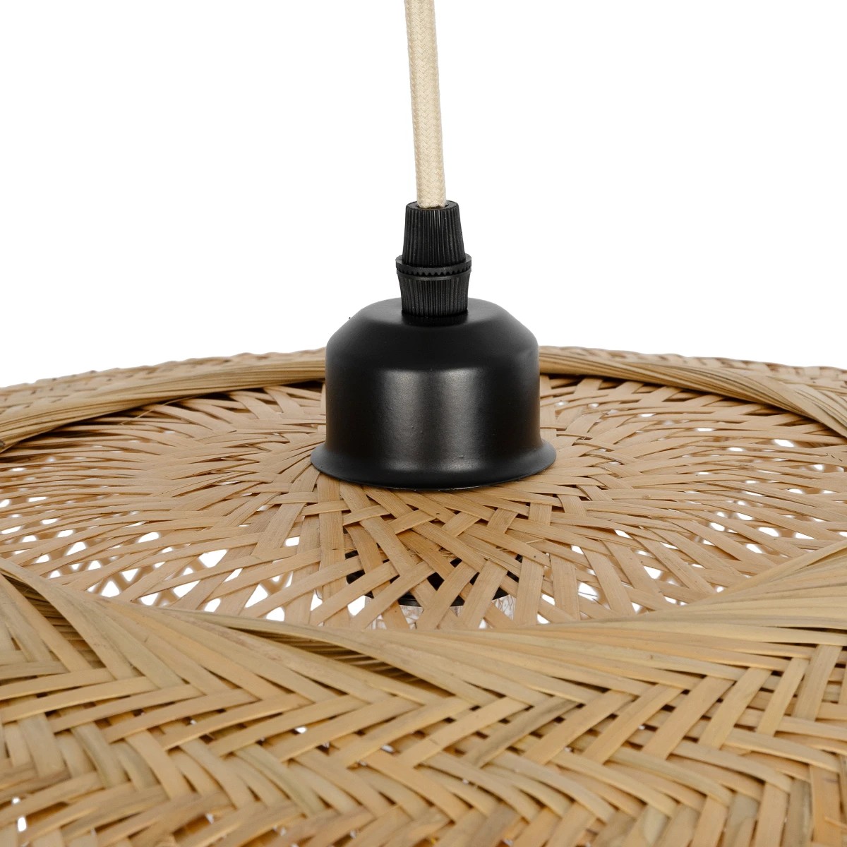 GLOBOSTAR® CARIBBEAN 01784 Boho Κρεμαστό Φωτιστικό Οροφής με Ντουί 1 x E27 AC 220-240V IP20 - Μπεζ - Μ82 x Π72 x Υ52cm - Image 7
