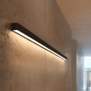 kelvo® ORION KLV-101-0362-V3 Φωτιστικό Τοίχου / Απλίκα LED 72W 7200lm 120° AC 220-240V IP20 Ρυθμιζόμενο Λευκό CCT με Χειριστήριο από 2700K έως 6000K Dimmable - Lumileds SMD Chip - Μαύρο Ματ - Μ120 x Π5.5 x Υ7cm - 3 Χρόνια Εγγύηση