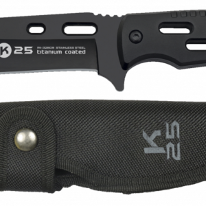 ΜΑΧΑΙΡΙ K25, black knife. Blade: 13.2 cm, 32609