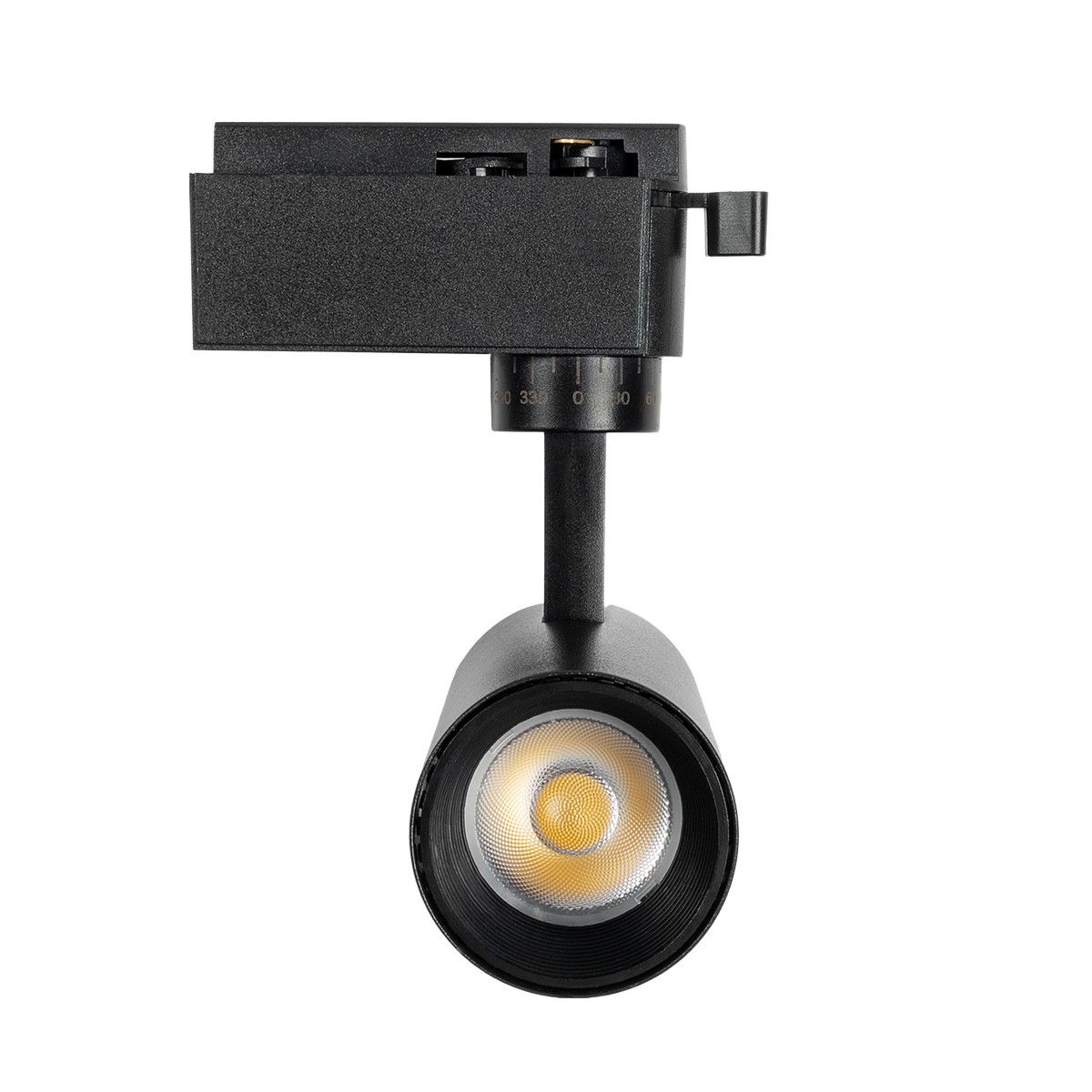 GLOBOSTAR® LUGANO 60804 Μονοφασικό Σποτ Ράγας LED 10W 1250lm 36° AC 220-240V IP20 Φυσικό Λευκό 4500K - Bridgelux COB Chip & TÜV SÜD Driver - Eurotrack 1PH - Μαύρο Ματ - Μ8.5 x Π5 x Υ18cm - 5 Χρόνια Εγγύηση - Image 3