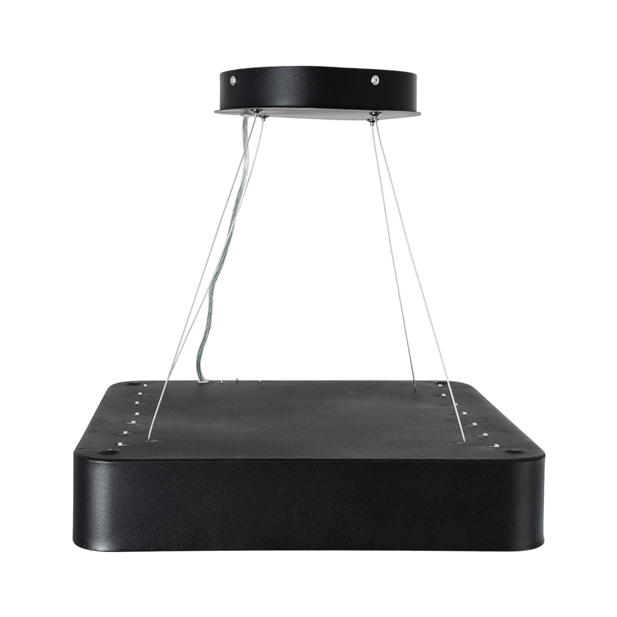 GLOBOSTAR® KAMALA 61206-P Μοντέρνο Κρεμαστό Φωτιστικό Οροφής LED 67W 7705lm 120° AC 220-240V IP20 Ρυθμιζόμενο Λευκό CCT με Χειριστήριο από 2700K έως 6000K Dimmable - Lumileds SMD Chip - Μαύρο Ματ - Μ40 x Π40 x Υ8cm - 3 Χρόνια Εγγύηση - Image 7