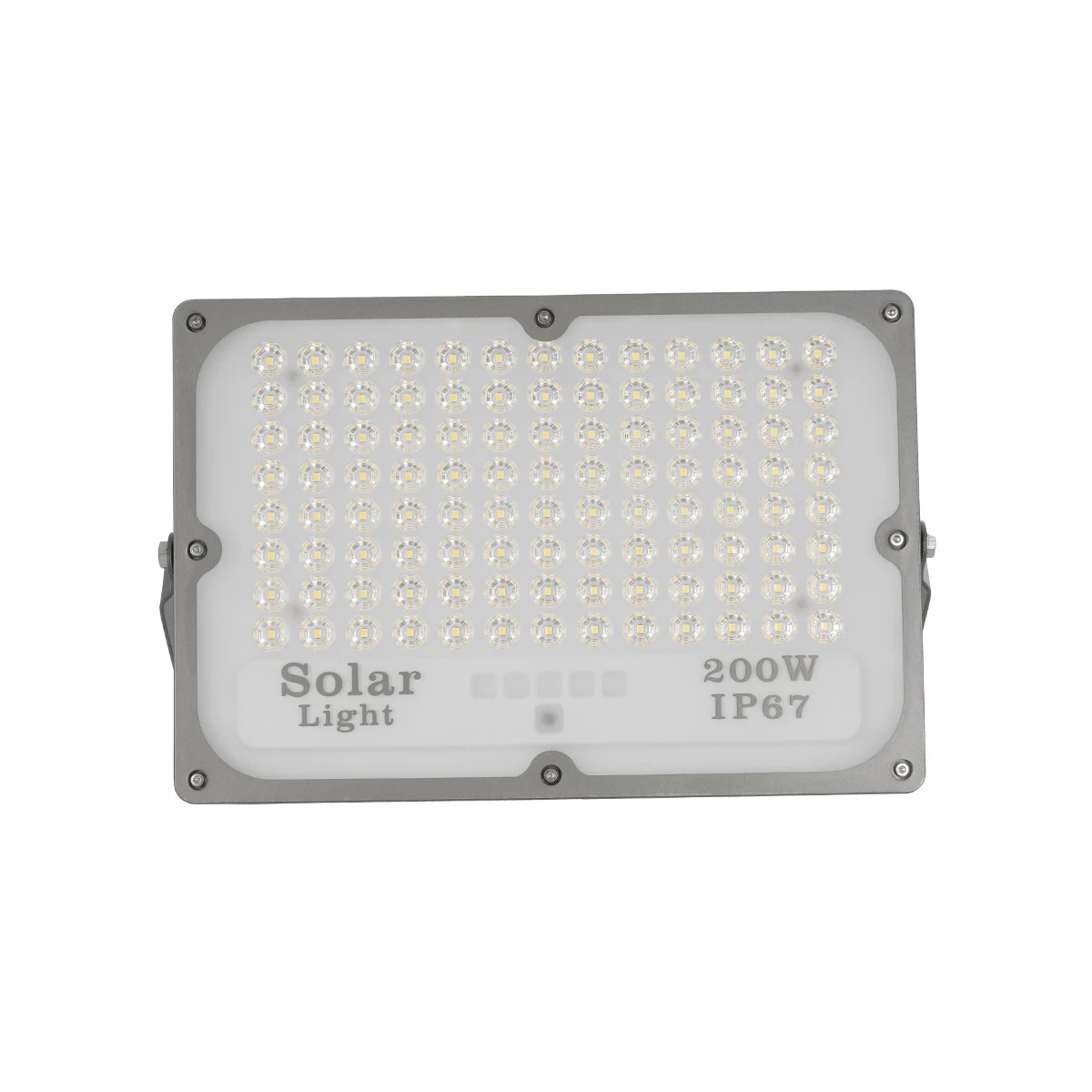 GLOBOSTAR® LUMOVOX 73068 Προβολέας LED 200W 10000lm 120° DC 5V με Φωτοβολταϊκό Panel 5V 12W & Επαναφορτιζόμενη Μπαταρία Li-ion 3.2V 10000mAh Αδιάβροχο IP67 Ψυχρό Λευκό 6000K - 180 x SMD2835 Sanan Chip - Γκρι Ανθρακί - Μ29.5 x Π5.5 x Υ19cm - 2 Χρόνια Εγγύηση - Image 5