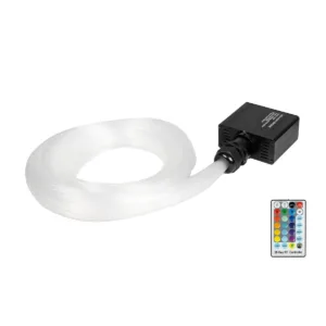 GLOBOSTAR® LUMOFIBRA 79614 Σύστημα Οπτικής Ίνας με RF Ασύρματο Χειριστήριο με 280 Οπτικές Ίνες Φ1mm Μήκους 2 Μέτρων LED 16W 1600lm 1° AC 220-240V IP20 Πολύχρωμο RGBW - Μ9 x Π8.5 x Υ4cm - 2 Χρόνια Εγγύηση