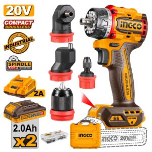 Δραπανοκατσάβιδο Compact Μπαταρίας με 4 Κεφαλές 20V Li-Ion 66Nm (#CDLI206686E)