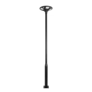 GLOBOSTAR® STILO GLB-103-0022 Στύλος/Κολώνα για Φωτιστικό Πλατείας/Πάρκου/Κήπου - Μαύρο Ματ - Μ21 x Π21 x Υ290cm - 3 Χρόνια Εγγύηση