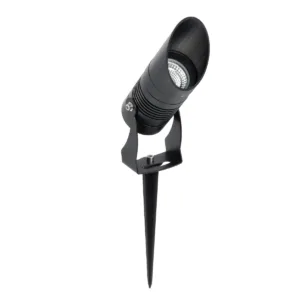 GLOBOSTAR® GARDO GLB-103-0025 Φωτιστικό Σποτ για Φυτά - Δέντρα με Βάση Κήπου / Καρφωτό LED 10W 900lm 24° DC 24V Αδιάβροχο IP65 Θερμό Λευκό 2700K - Sanan SMD Chip - Μαύρο Ματ - Μ5 x Π5 x Υ18cm - 3 Χρόνια Εγγύηση