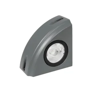 GLOBOSTAR® FLOODORA GLB-103-0029 Προβολέας Σποτ Wall Washer LED 3W 270lm 5° AC 220-240V Αδιάβροχο IP65 Θερμό Λευκό 2700K - Sanan SMD Chip - Γκρι Ανθρακί Ματ - Μ8 x Π5 x Υ8cm - 3 Χρόνια Εγγύηση