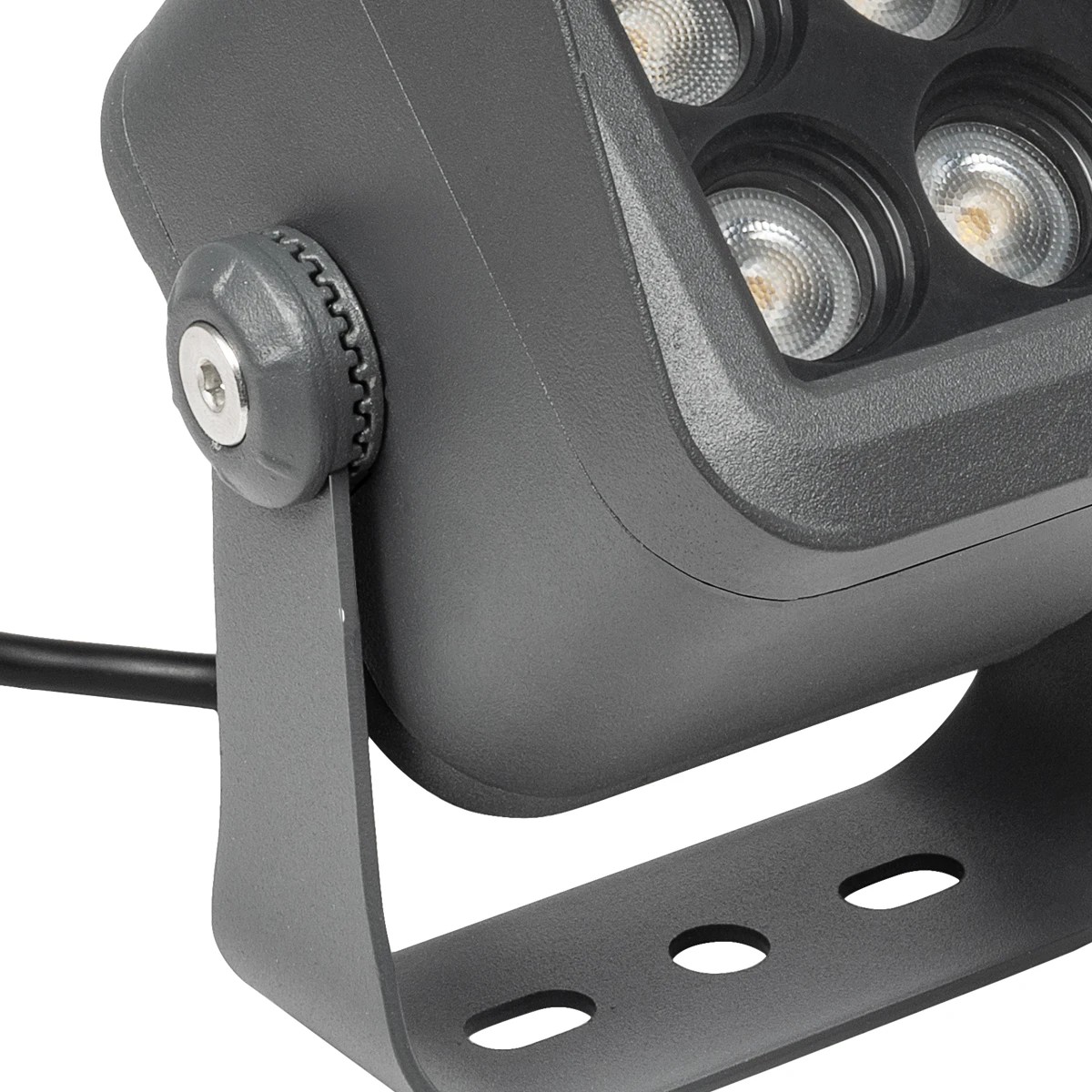 GLOBOSTAR® FLOODVIRA GLB-103-0032 Προβολέας Σποτ Wall Washer LED 8W 720lm 24° AC 220-240V Αδιάβροχο IP65 Θερμό Λευκό 2700K - Sanan SMD Chip - Γκρι Ανθρακί Ματ - Μ11 x Π9 x Υ15cm - 3 Χρόνια Εγγύηση - Image 4