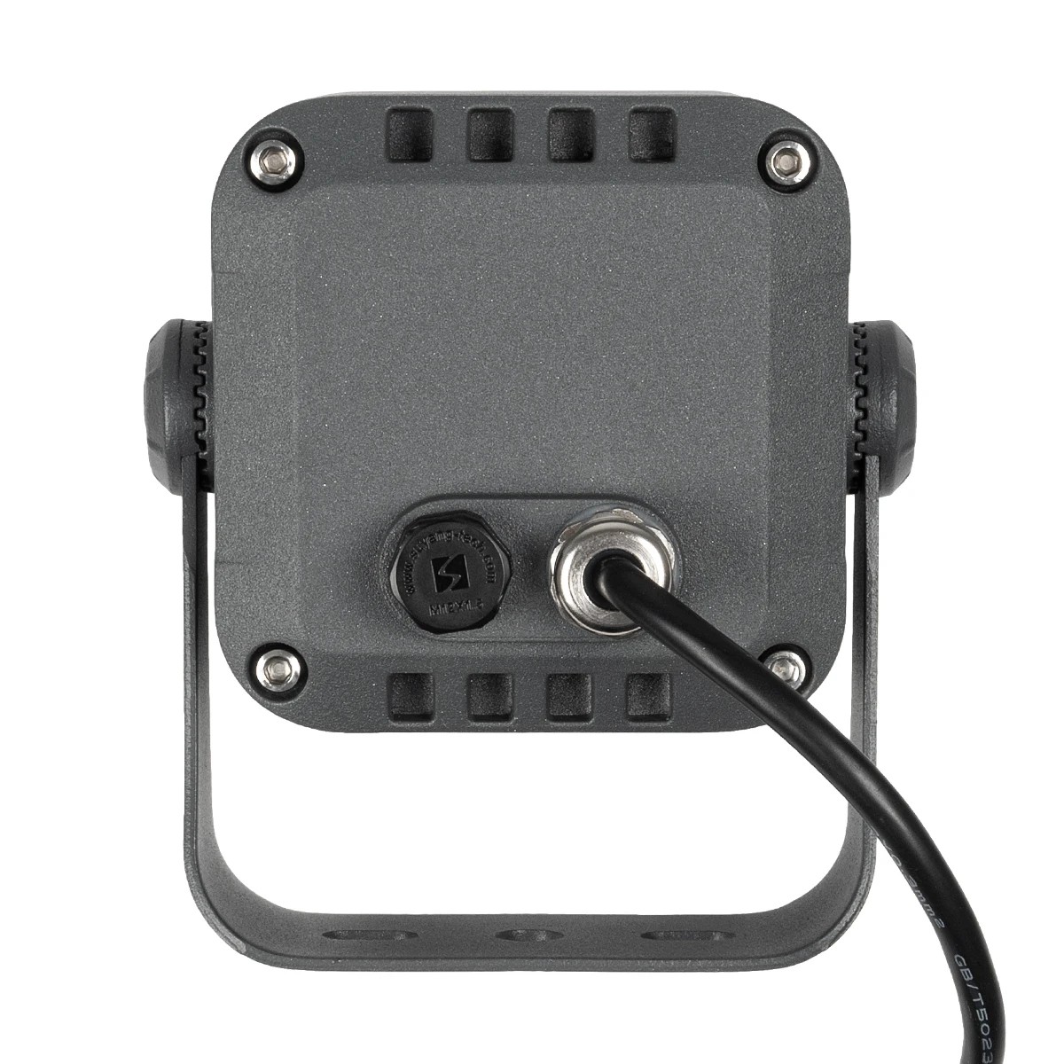 GLOBOSTAR® FLOODVIRA GLB-103-0032 Προβολέας Σποτ Wall Washer LED 8W 720lm 24° AC 220-240V Αδιάβροχο IP65 Θερμό Λευκό 2700K - Sanan SMD Chip - Γκρι Ανθρακί Ματ - Μ11 x Π9 x Υ15cm - 3 Χρόνια Εγγύηση - Image 8