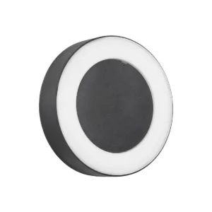 GLOBOSTAR® LINEART GLB-103-0038 Φωτιστικό Τοίχου / Απλίκα LED 18W 1620lm 120° AC 220-240V Αδιάβροχο IP65 Θερμό Λευκό 2700K - Sanan SMD Chip - Μαύρο Ματ - Μ20 x Π4.5 x Υ20cm - 3 Χρόνια Εγγύηση