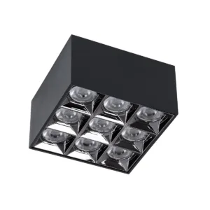 kelvo® LUMINAR KLV-101-0341 Φωτιστικό Downlight Σποτ LED 30W 4200lm 36° AC 220-240V IP20 Φυσικό Λευκό 4500K - Osram SMD Chip & TÜV SÜD Driver - Μαύρο Ματ - Μ12 x Π12 x Υ6.6cm - 5 Χρόνια Εγγύηση