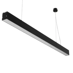 kelvo® ORION KLV-101-0362 Κρεμαστό Γραμμικό Φωτιστικό Οροφής LED 72W 7200lm 120° AC 220-240V IP20 Ρυθμιζόμενο Λευκό CCT με Χειριστήριο από 2700K έως 6000K Dimmable - Lumileds SMD Chip - Μαύρο Ματ - Μ120 x Π5.5 x Υ7cm - 3 Χρόνια Εγγύηση