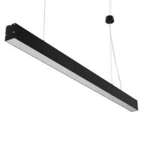 kelvo® ORION KLV-101-0362 Κρεμαστό Γραμμικό Φωτιστικό Οροφής LED 72W 7200lm 120° AC 220-240V IP20 Ρυθμιζόμενο Λευκό CCT με Χειριστήριο από 2700K έως 6000K Dimmable - Lumileds SMD Chip - Μαύρο Ματ - Μ120 x Π5.5 x Υ7cm - 3 Χρόνια Εγγύηση