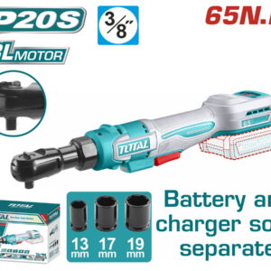 TOTAL ΕΠΑΓΓ. ΚΑΣΤΑΝΙΑ 3/8" / 65Nm ΜΠΑΤ. Li-ion 20V ΧΩΡΙΣ ΜΠΑΤΑΡΙΑ & ΦΟΡΤΙΣΤΗ (TDRLI206521)