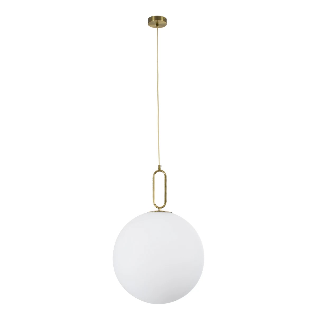 kelvo® BELLISSIMO KLV-101-0378 Κρεμαστό Φωτιστικό Οροφής για Λάμπα με Ντουί E27 AC 220-240V IP20 - Χρυσό Βούρτσας Πλατίνα & Λευκό - Μ40 x Π40 x Υ62cm - Image 3