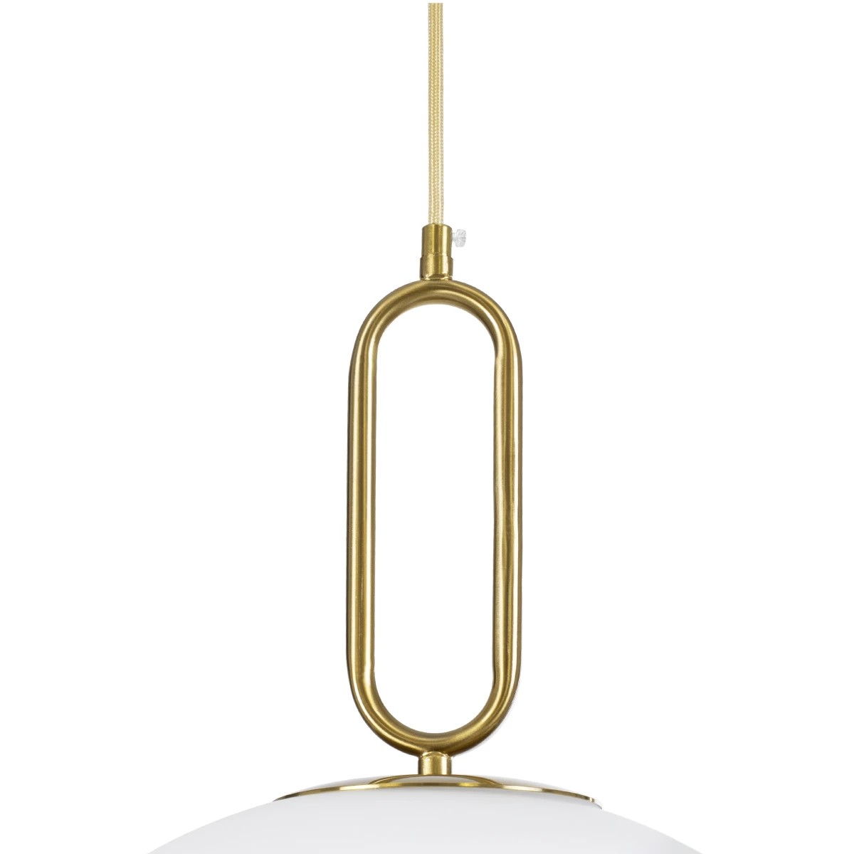 kelvo® BELLISSIMO KLV-101-0378 Κρεμαστό Φωτιστικό Οροφής για Λάμπα με Ντουί E27 AC 220-240V IP20 - Χρυσό Βούρτσας Πλατίνα & Λευκό - Μ40 x Π40 x Υ62cm - Image 7
