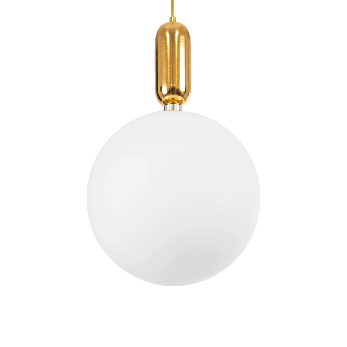 kelvo® ESTETICO KLV-101-0383 Κρεμαστό Φωτιστικό Οροφής για Λάμπα με Ντουί E27 AC 220-240V IP20 - Χρυσό Βούρτσας Πλατίνα & Λευκό - Μ30 x Π30 x Υ48cm - Image 5
