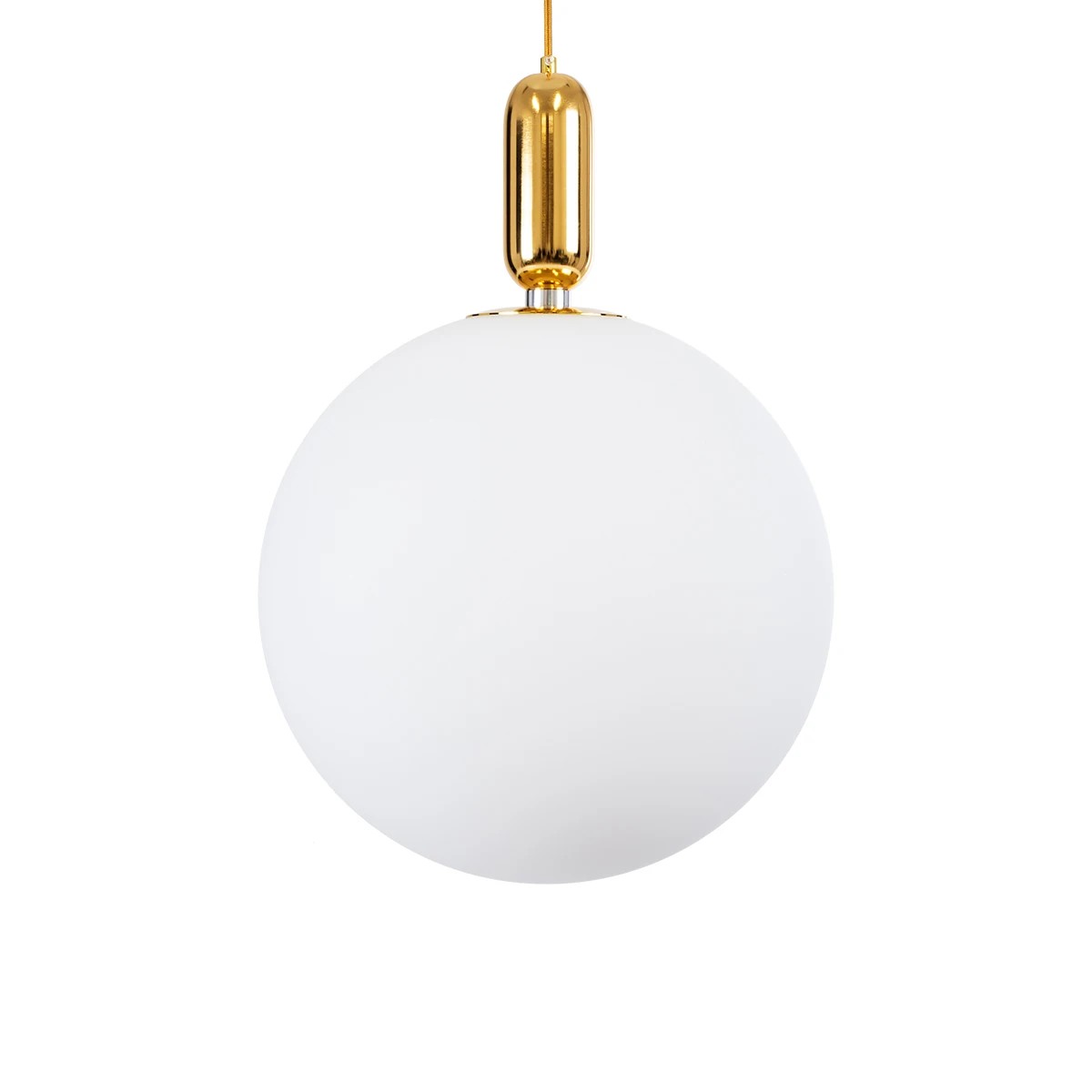 kelvo® ESTETICO KLV-101-0384 Κρεμαστό Φωτιστικό Οροφής για Λάμπα με Ντουί E27 AC 220-240V IP20 - Χρυσό Βούρτσας Πλατίνα & Λευκό - Μ40 x Π40 x Υ58cm - Image 4