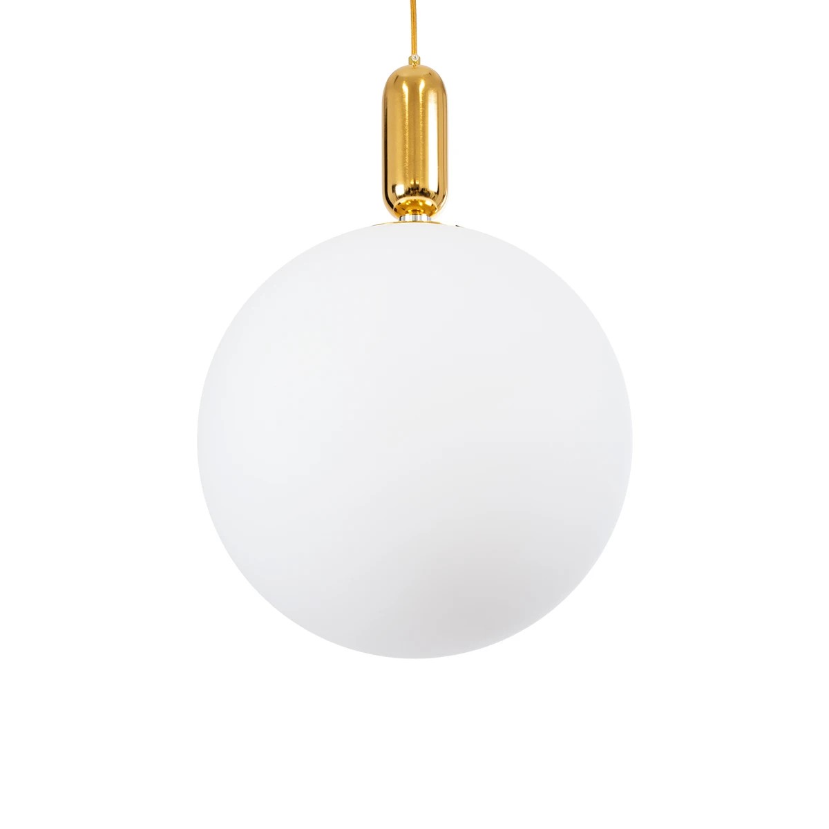kelvo® ESTETICO KLV-101-0384 Κρεμαστό Φωτιστικό Οροφής για Λάμπα με Ντουί E27 AC 220-240V IP20 - Χρυσό Βούρτσας Πλατίνα & Λευκό - Μ40 x Π40 x Υ58cm - Image 5